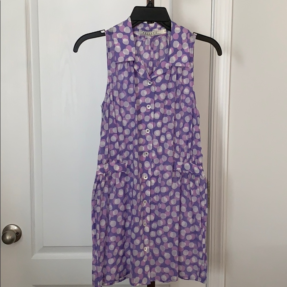 Sleeveless cotton/silk top